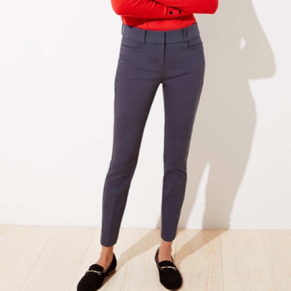 LOFT Petite Skinny Ankle Pants. - Picture 1 of 3